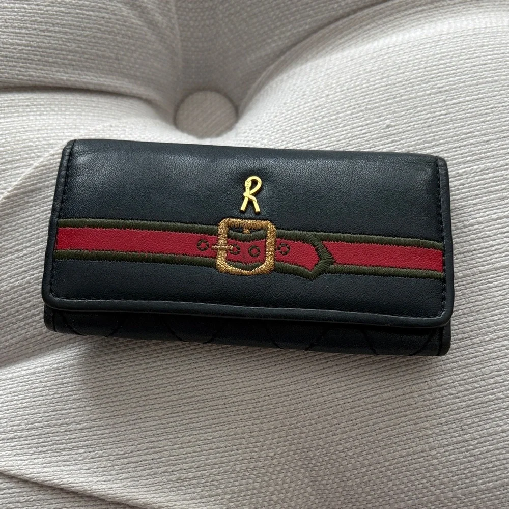 ROBERTA DI CAMERINO leather key case made in Italy - Picture 1 of 9